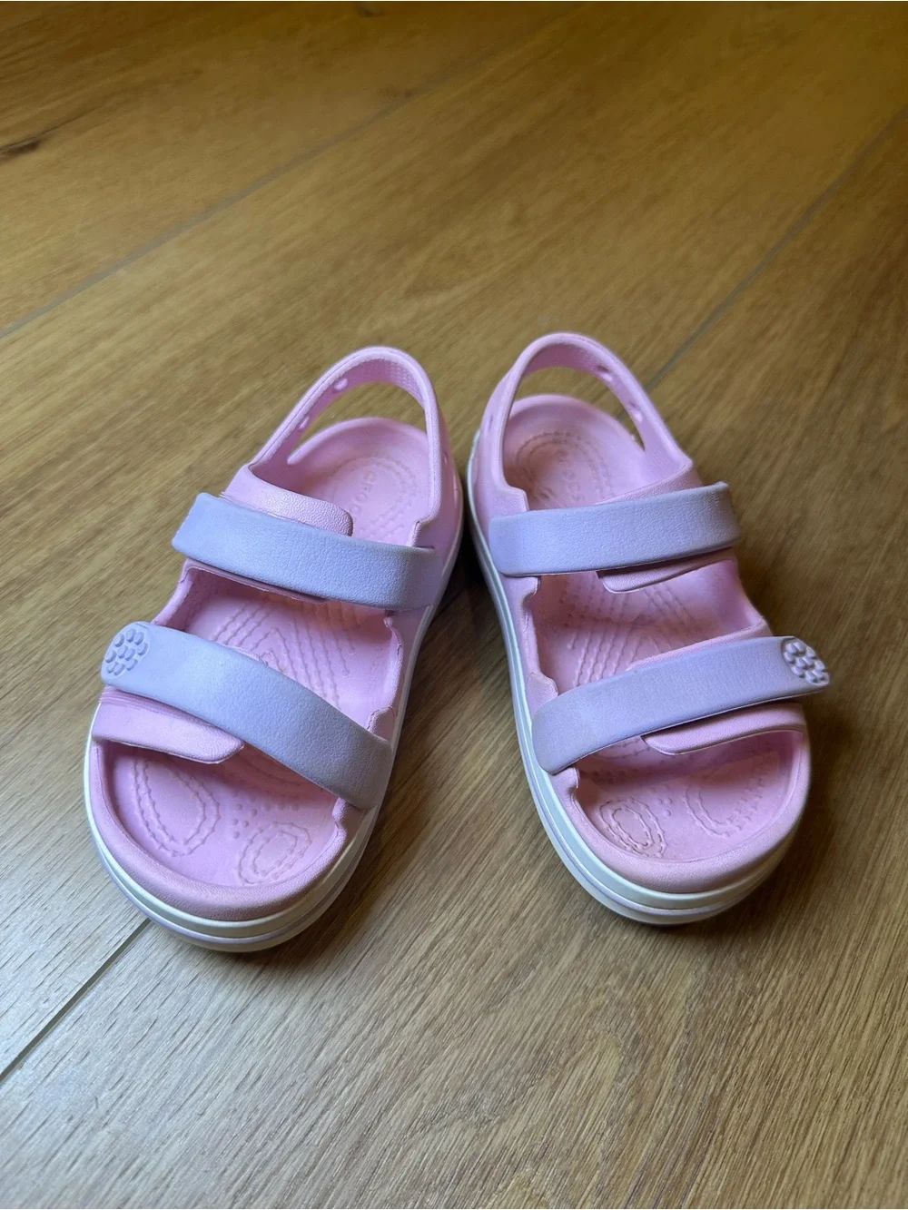 CROCS Kids' crocband cruiser pink & lavender Dual-Strap Sandals kids